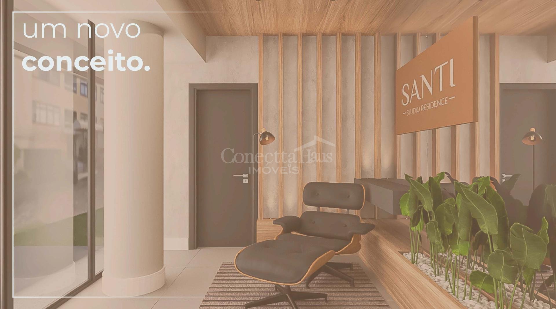 Studio Amplo com Sacada no SANTI Mercês 44,44 m  | Unidade 601...